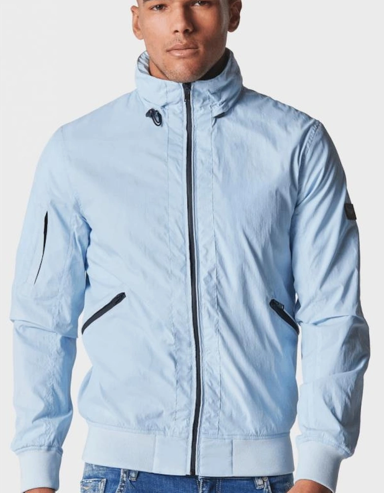 Anson Lightweight Nylon Blue Windbreaker Jacket