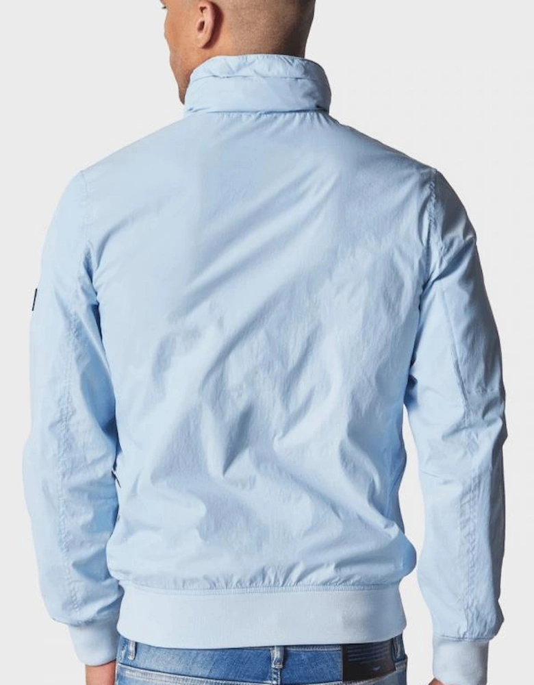 Anson Lightweight Nylon Blue Windbreaker Jacket