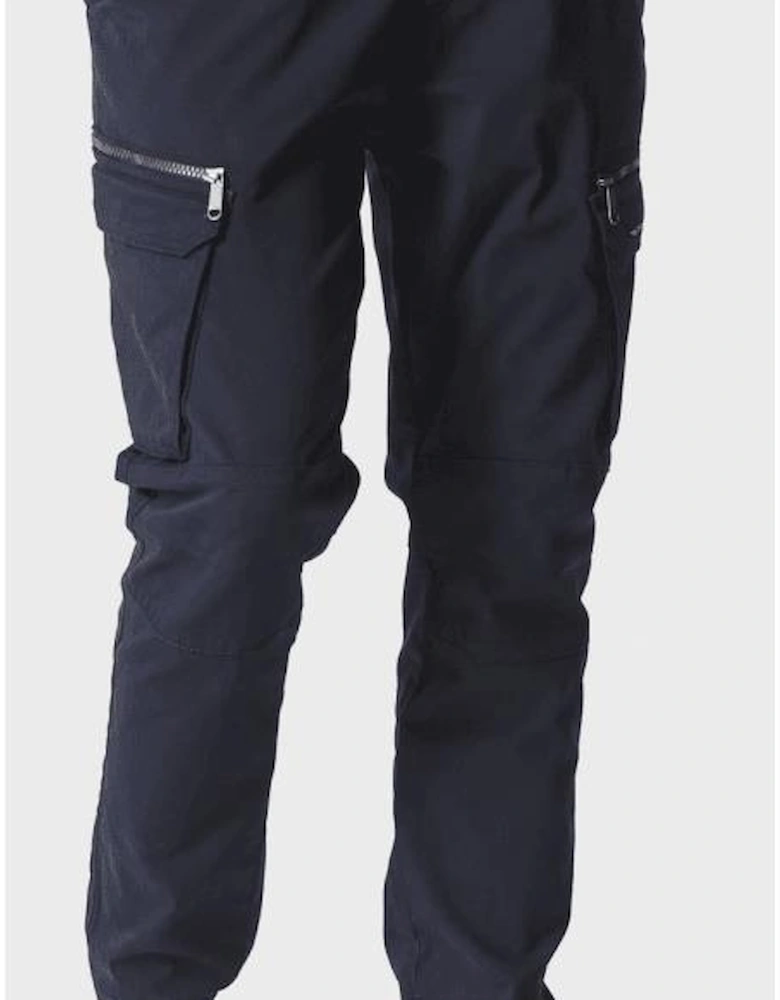 Hicks Navy Tapered Fit Cargo Pants