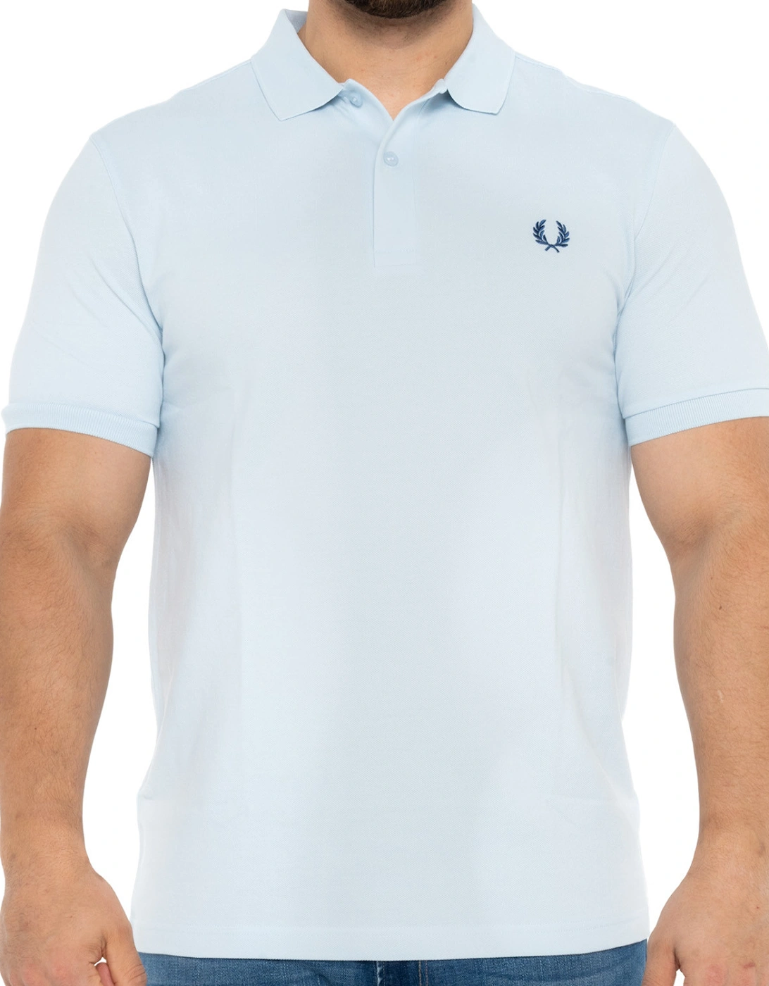 Mens Plain Polo Shirt (Light Blue), 8 of 7