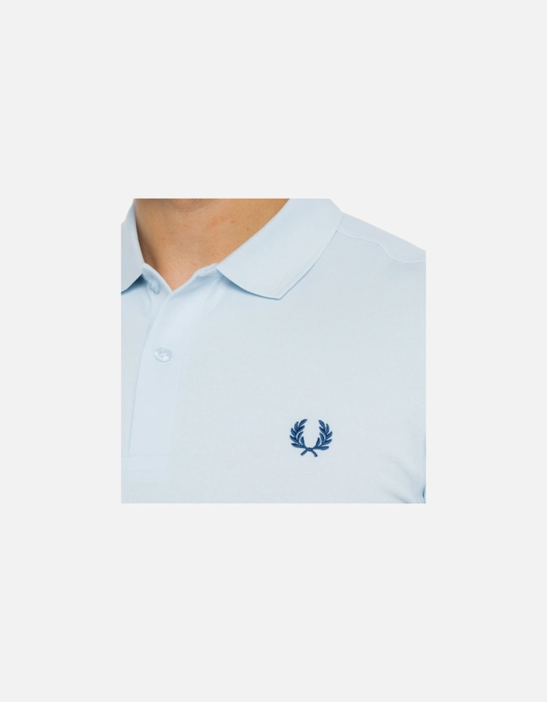 Mens Plain Polo Shirt (Light Blue)