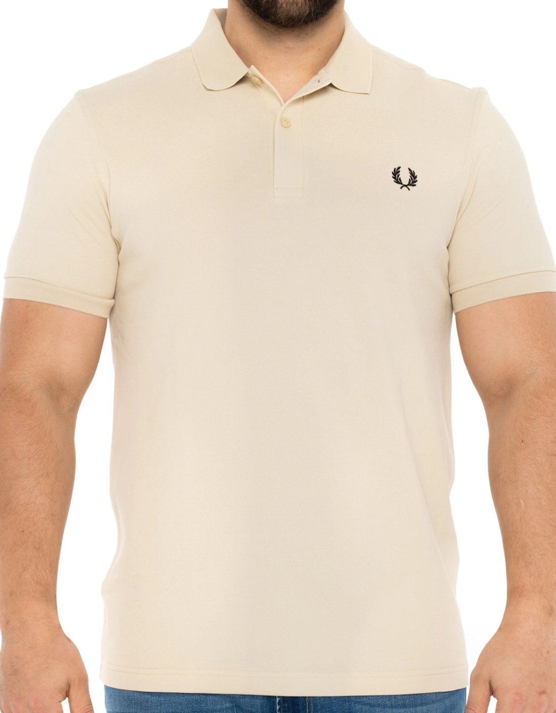 Mens Plain Polo Shirt (Beige), 8 of 7