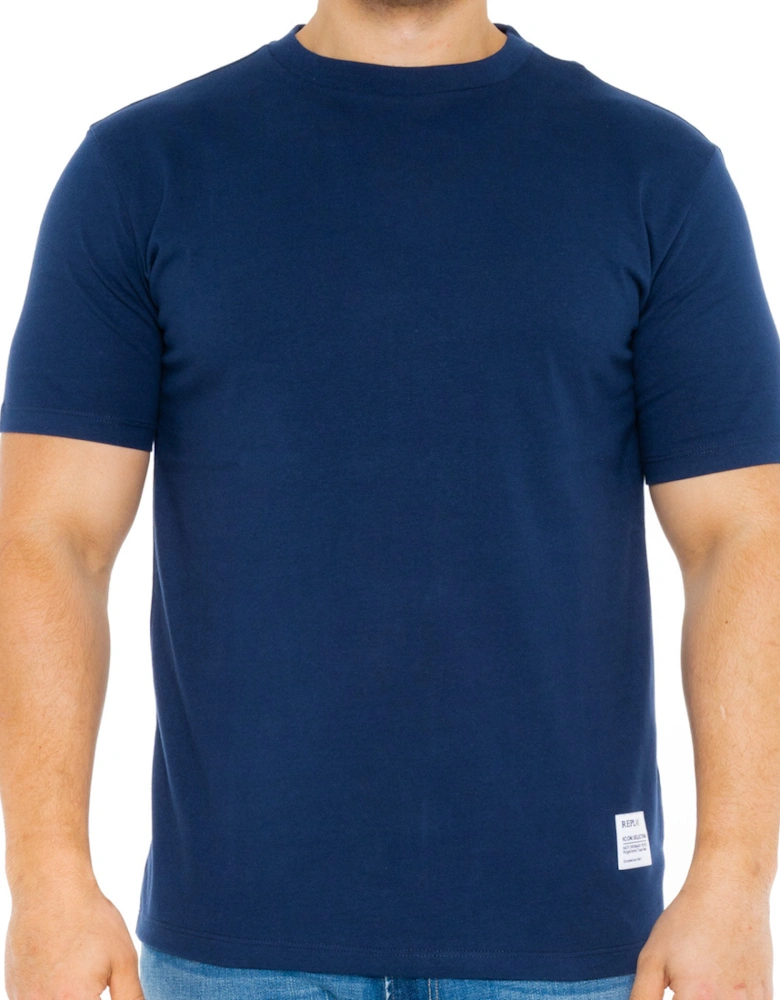 Mens Shoulder Logo T-Shirt (Navy)