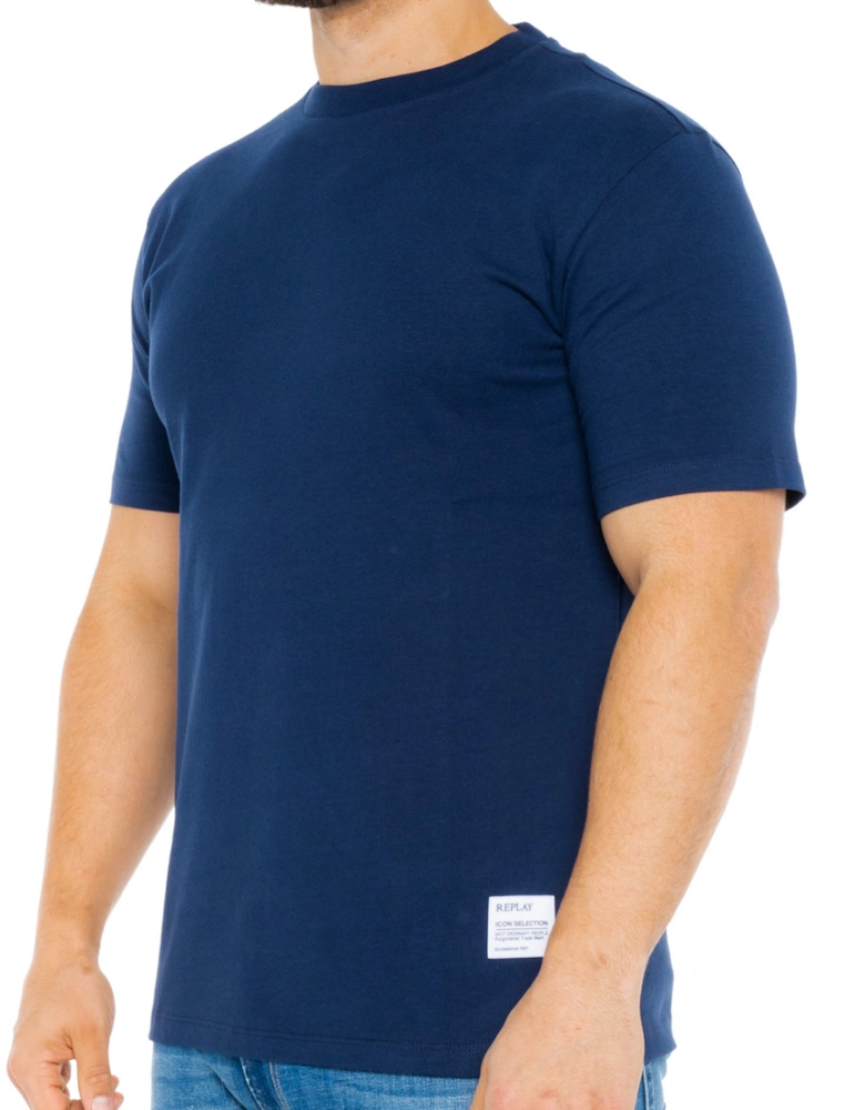 Mens Shoulder Logo T-Shirt (Navy)