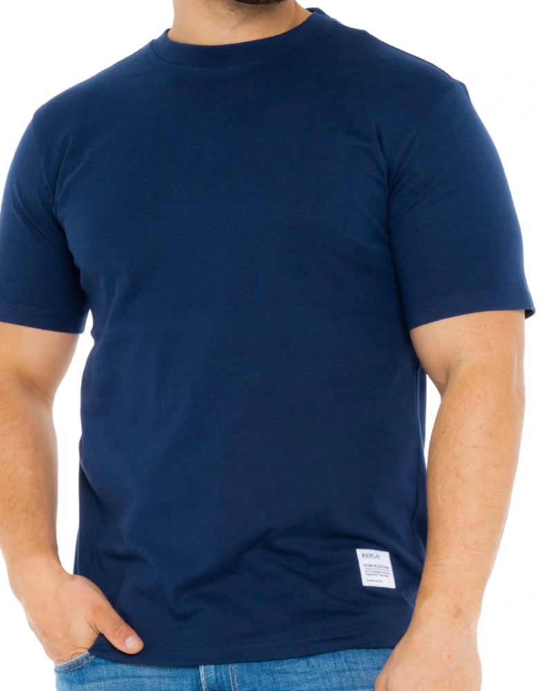 Mens Shoulder Logo T-Shirt (Navy)