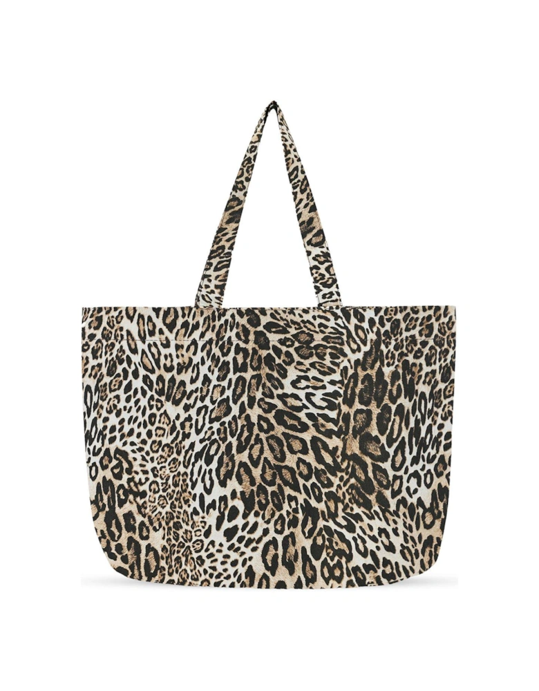 Slouchy Printed Tote Bag In Leopard