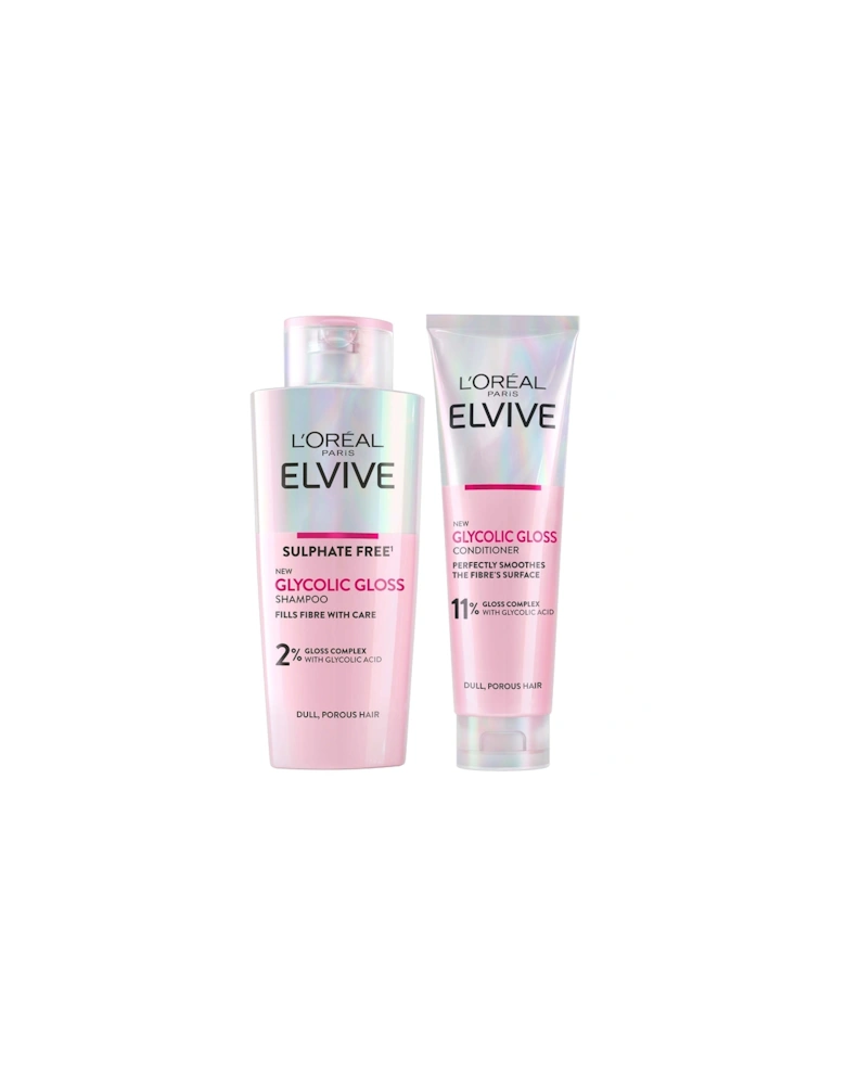 Paris Elvive Glycolic Gloss Shampoo and Conditioner Set for Dull Hair