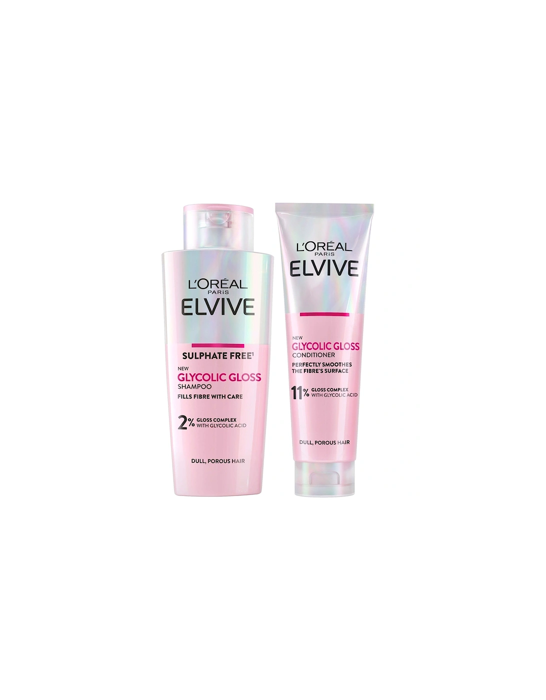 Paris Elvive Glycolic Gloss Shampoo and Conditioner Set for Dull Hair, 2 of 1
