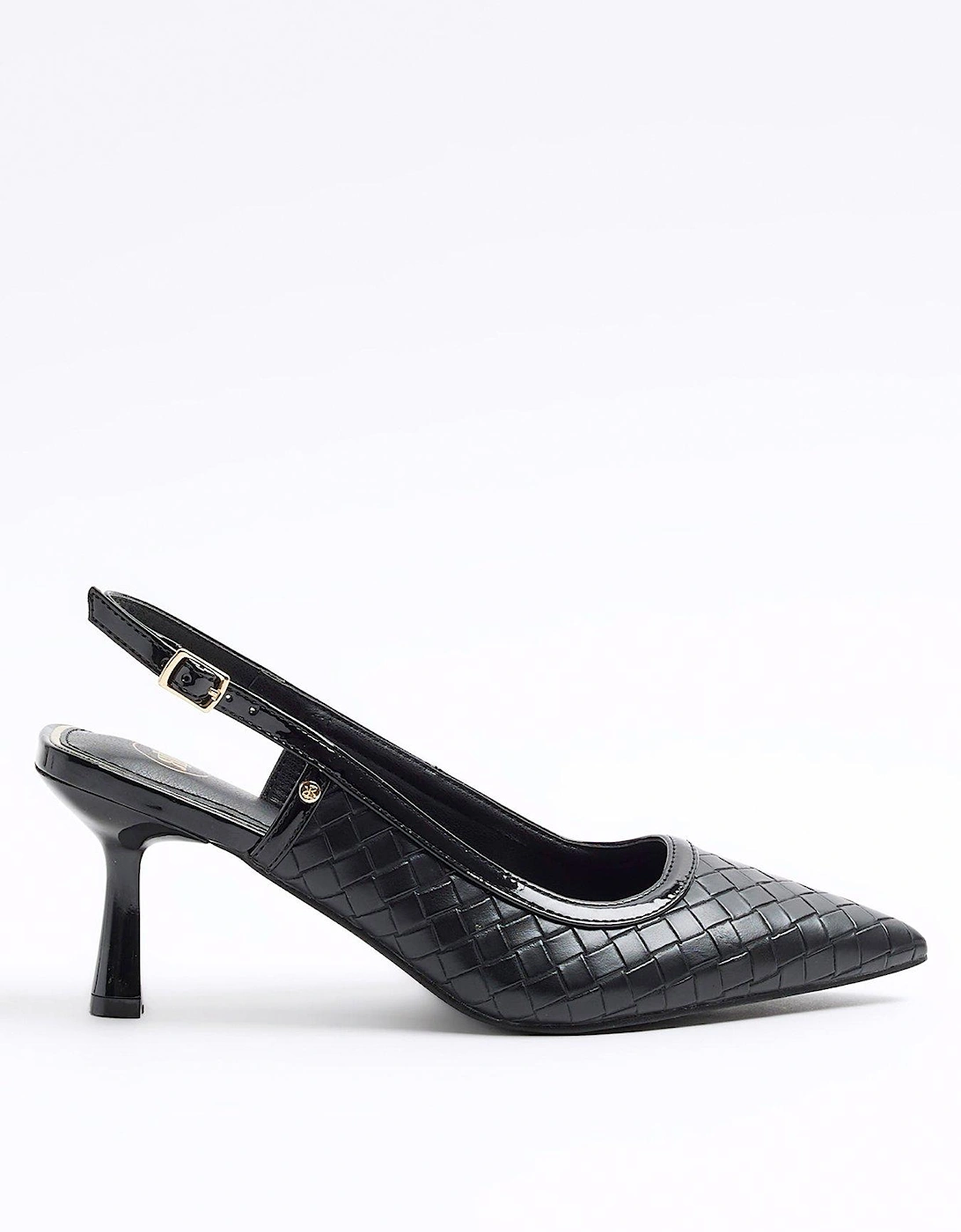 Woven Court Shoe - Black, 2 of 1