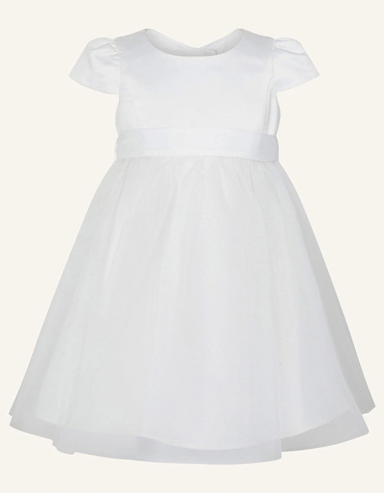 Baby Girls Tulle Bridesmaid Dress - Ivory