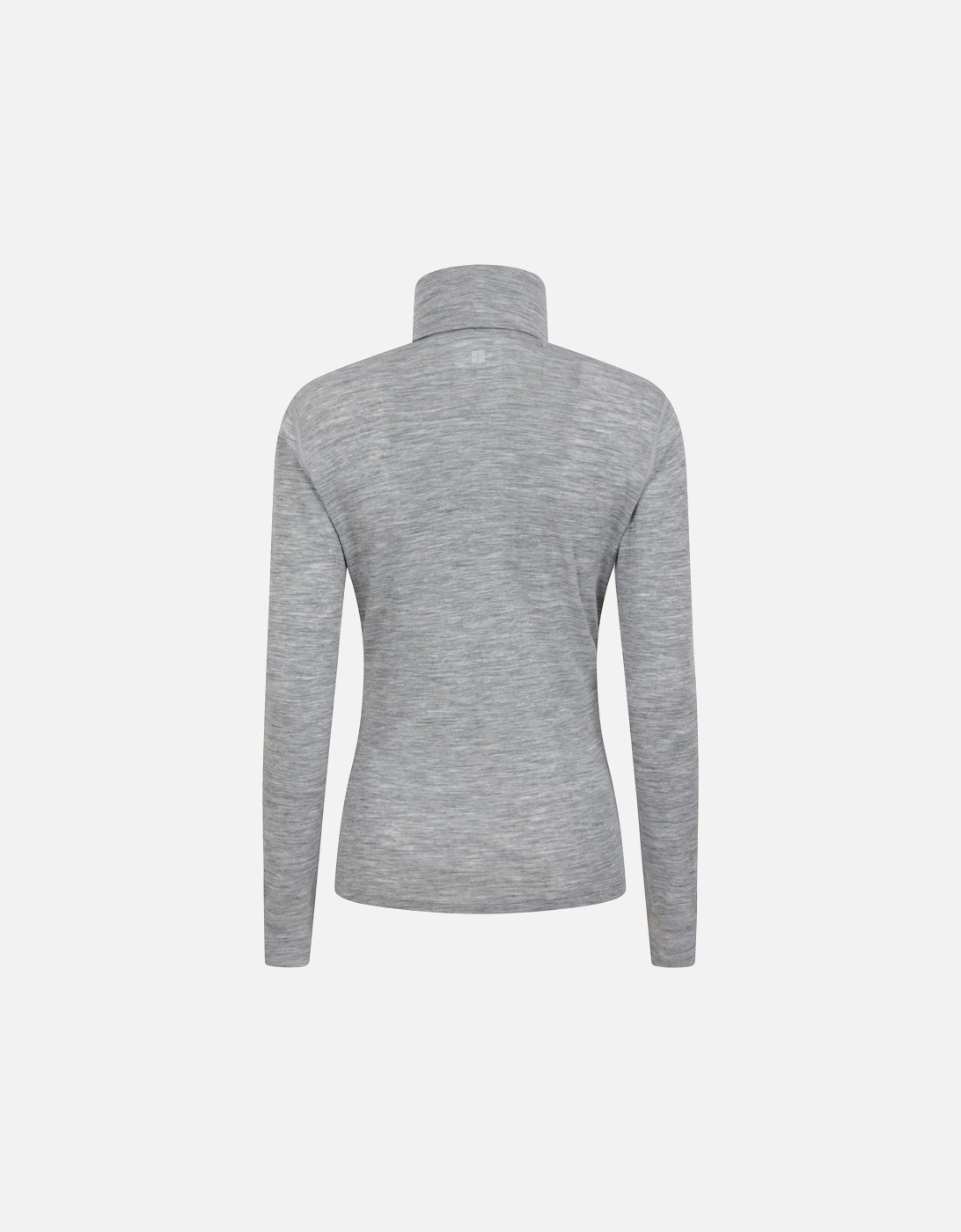 Womens/Ladies Merino Wool Roll Neck Base Layer Top