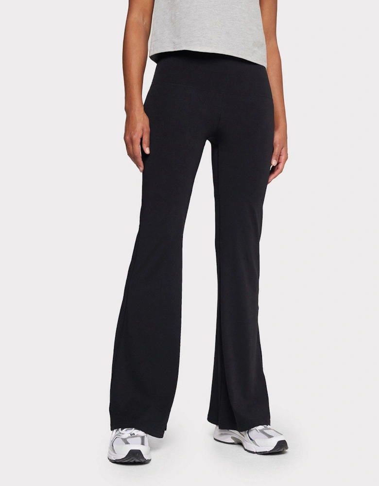 Soft + Stretch High-Rise Flared Leggings - Black