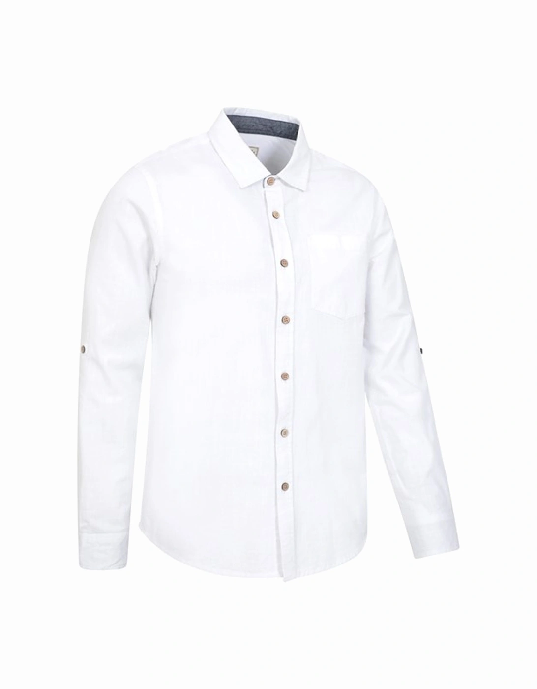 Mens Coconut Textured Long-Sleeved Shirt