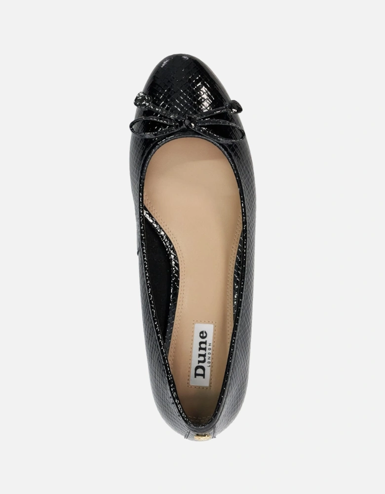 Ladies Hollies - Low Block Heel Ballet Flats