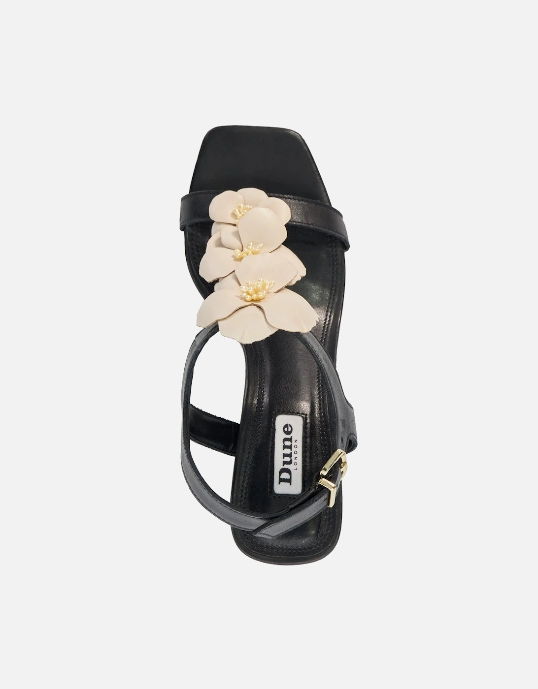 Ladies Mastered - Floral Embellished Block Heel Sandals