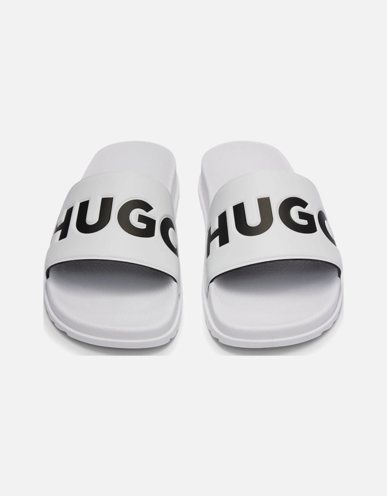 Match Slider Sandals, White