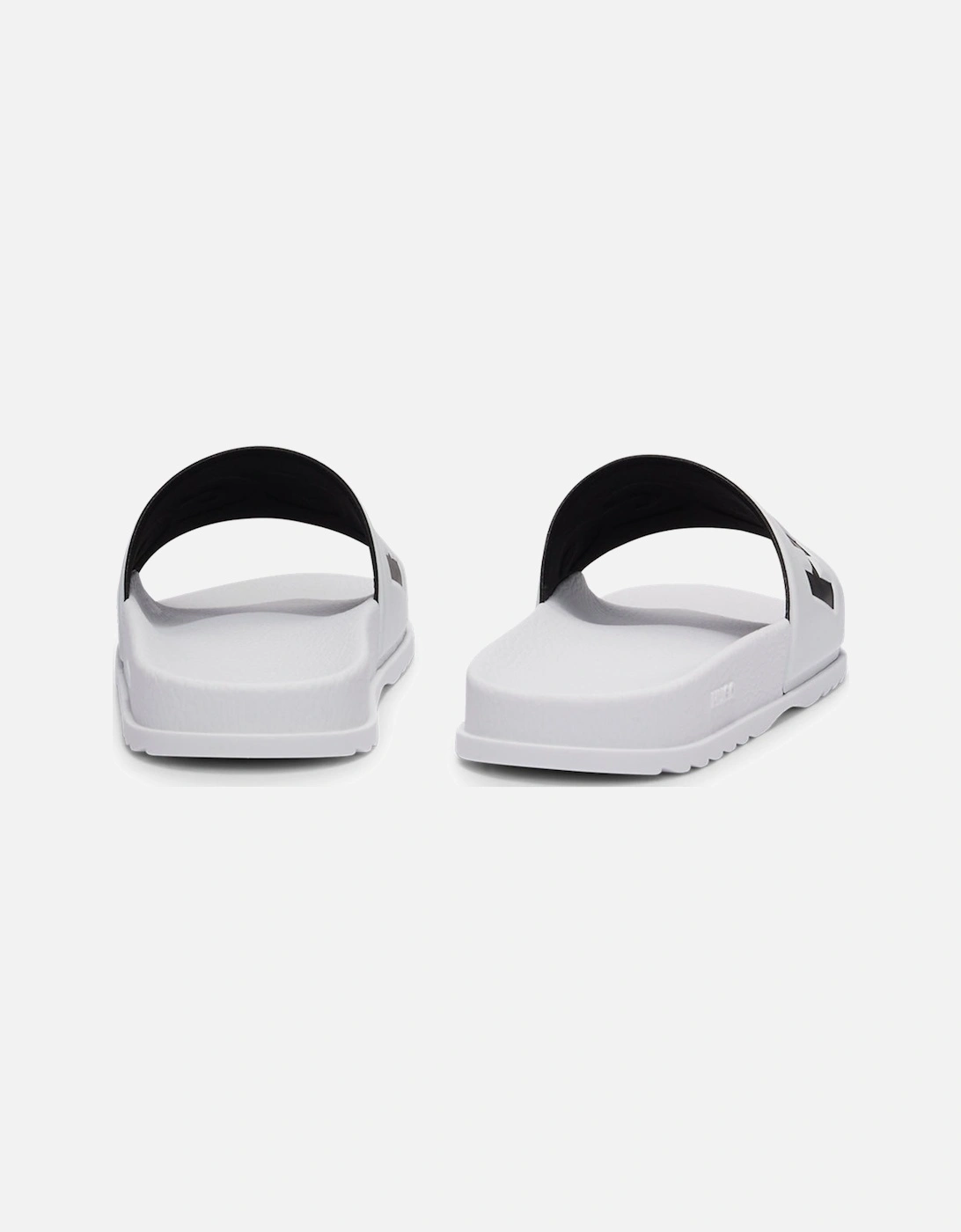 Match Slider Sandals, White