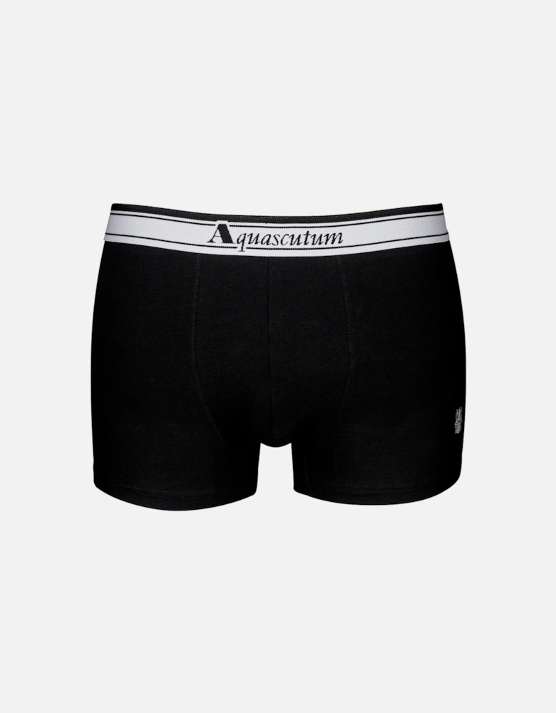 3-Pack Heritage Logo Boxer Trunks, Black/Grey/Blue