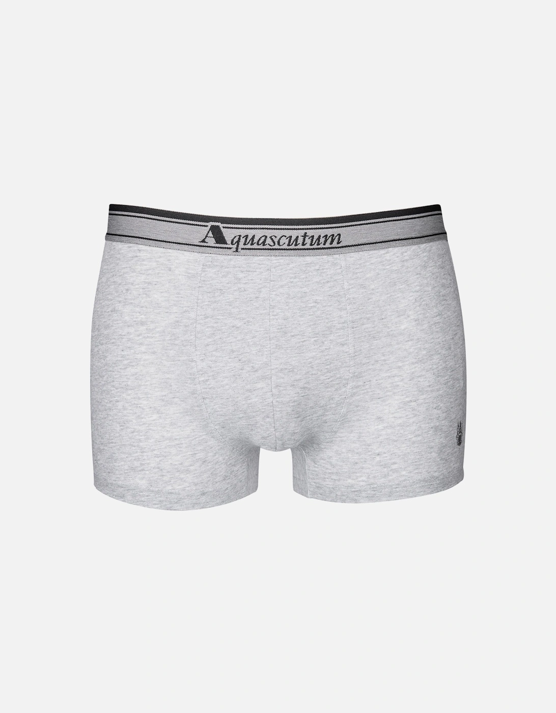 3-Pack Heritage Logo Boxer Trunks, Black/Grey/Blue