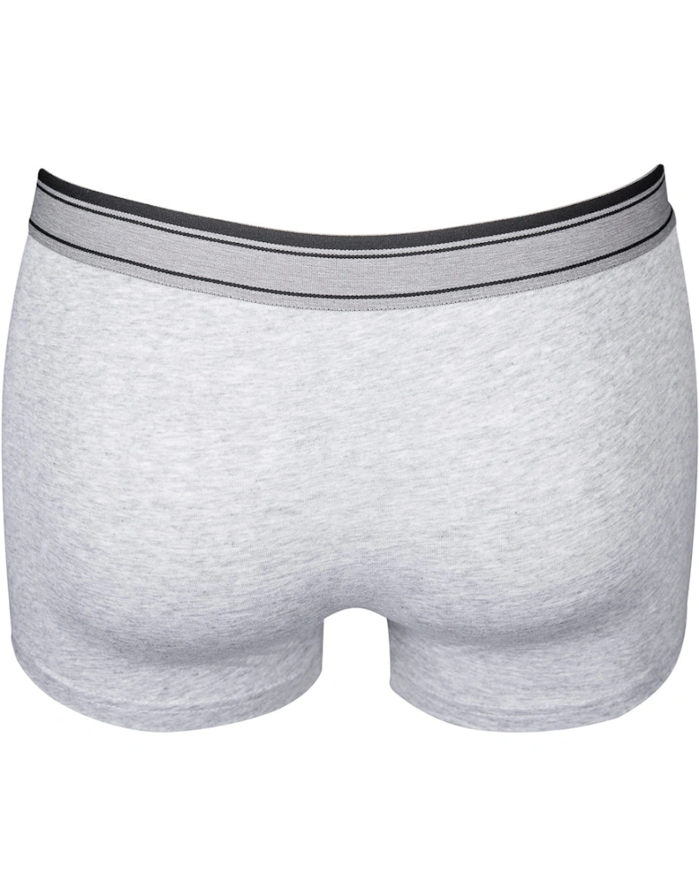 3-Pack Heritage Logo Boxer Trunks, Black/White/Grey