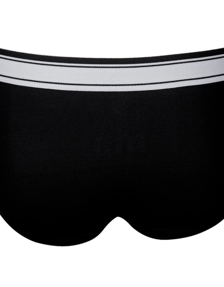 3-Pack Heritage Logo Briefs, Black/White/Grey