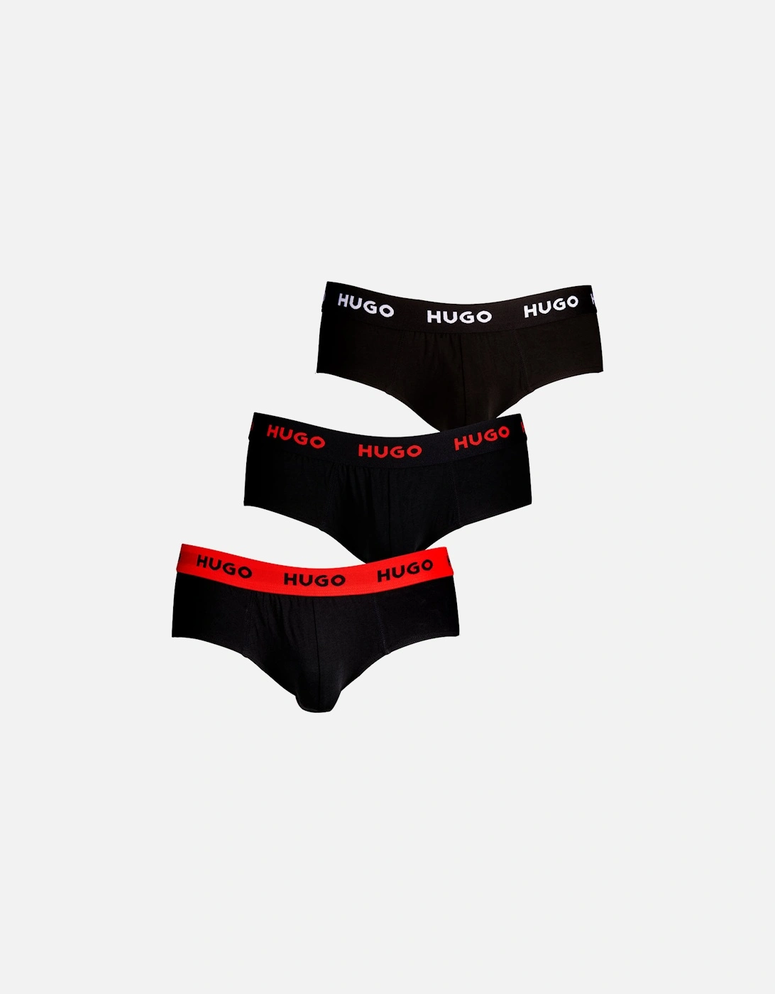 3-Pack Classic Logo Briefs, Black/red, 8 of 7