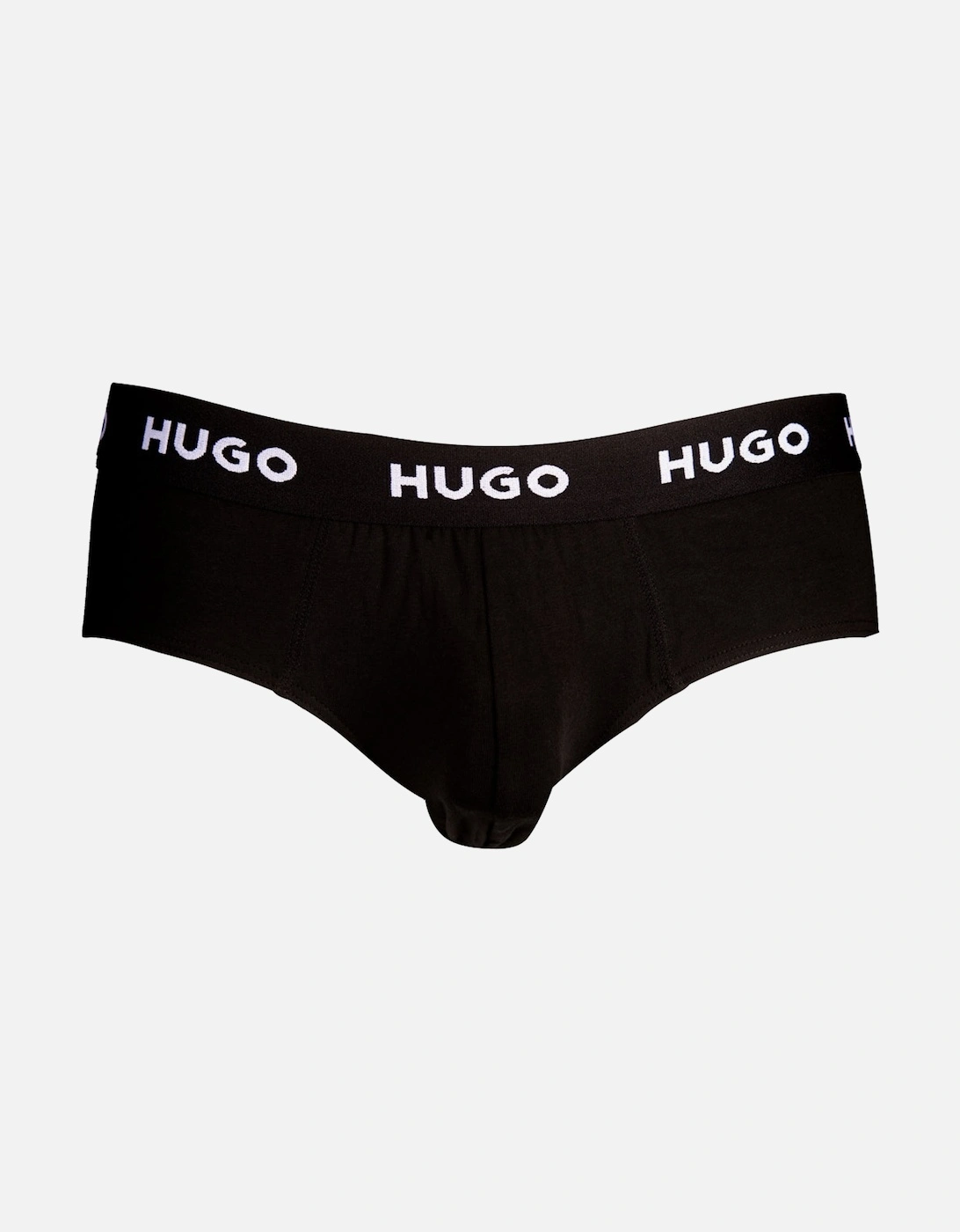 3-Pack Classic Logo Briefs, Black/red