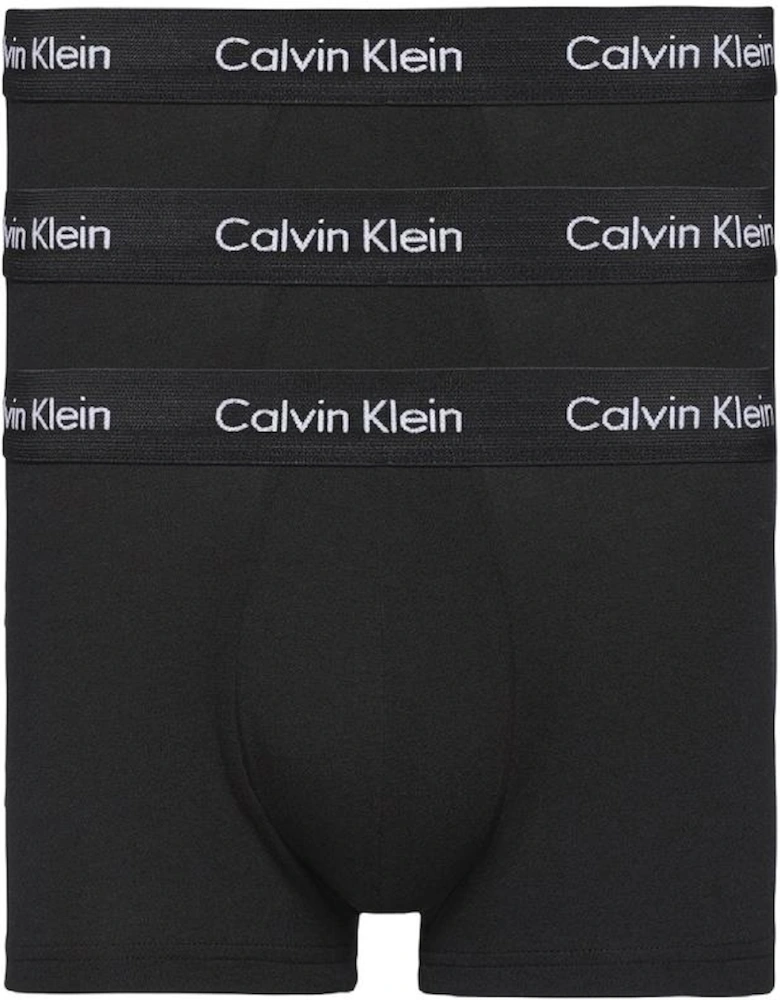 3 Pack Men's Cotton Stretch Low Rise Trunks