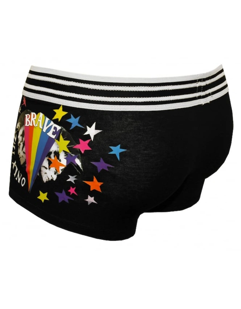 Only The Brave Print Boxer Trunk, Black