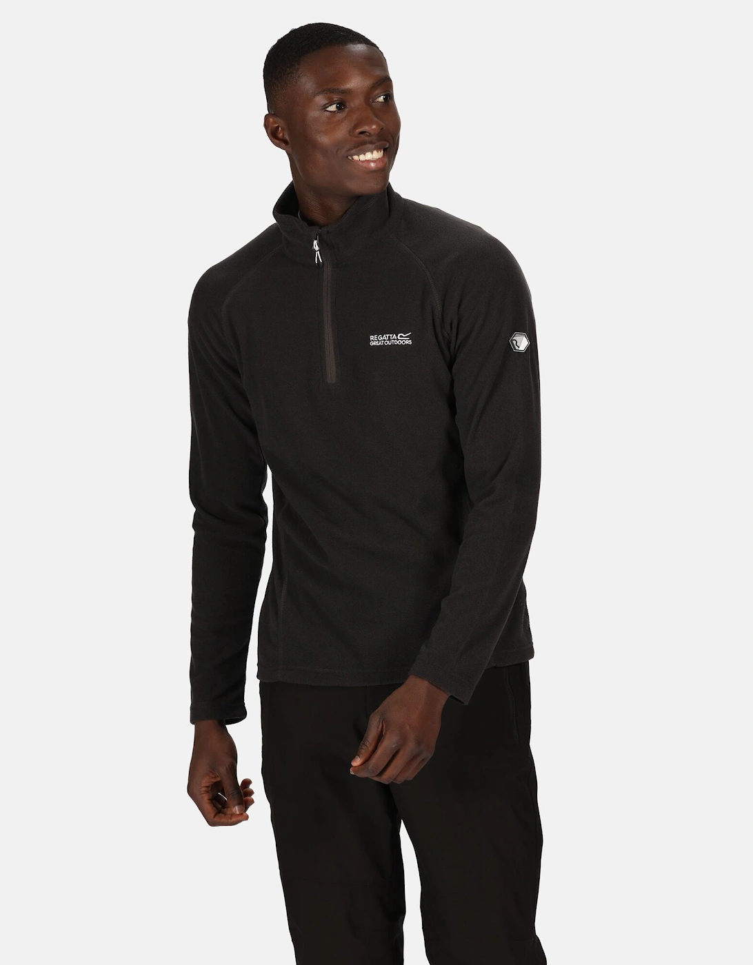 Regatta Men's Black Great Outdoors Montes Fleece Top  2XL