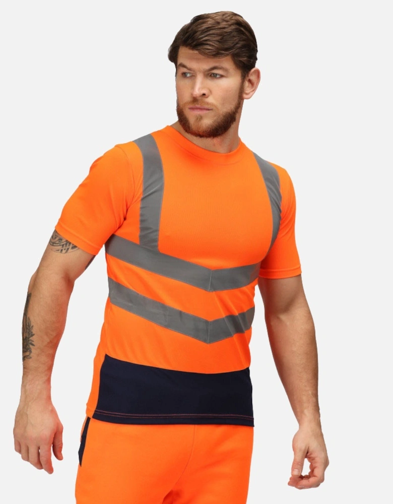 Professional Mens Hi Vis Short Sleeve T Shirt