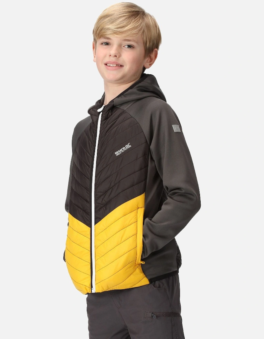 Boys Kielder Hybrid VII Padded Full Zip Jacket, 5 of 4