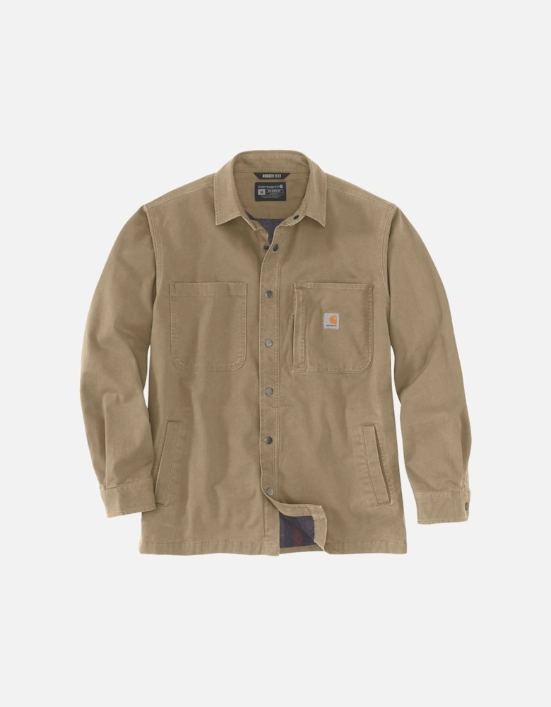 Carhartt Mens Fleece Lined Snap Front Shirt Jacket