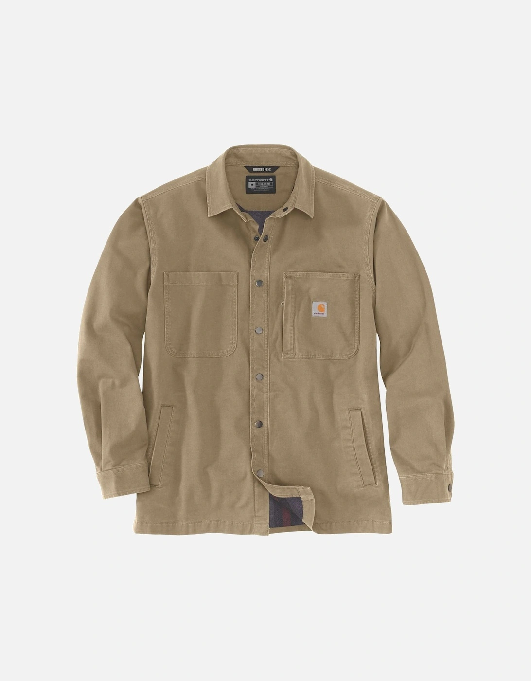 Carhartt Mens Fleece Lined Snap Front Shirt Jacket, 2 of 1