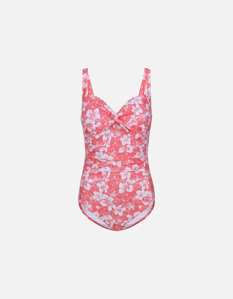 Womens/Ladies Sakari Hibiscus Tummy Control One Piece Swimsuit