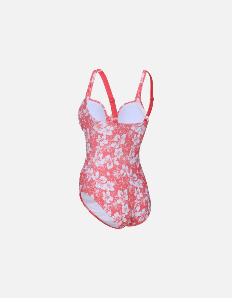 Womens/Ladies Sakari Hibiscus Tummy Control One Piece Swimsuit