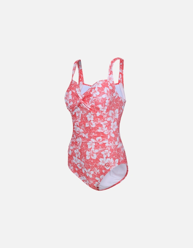 Womens/Ladies Sakari Hibiscus Tummy Control One Piece Swimsuit