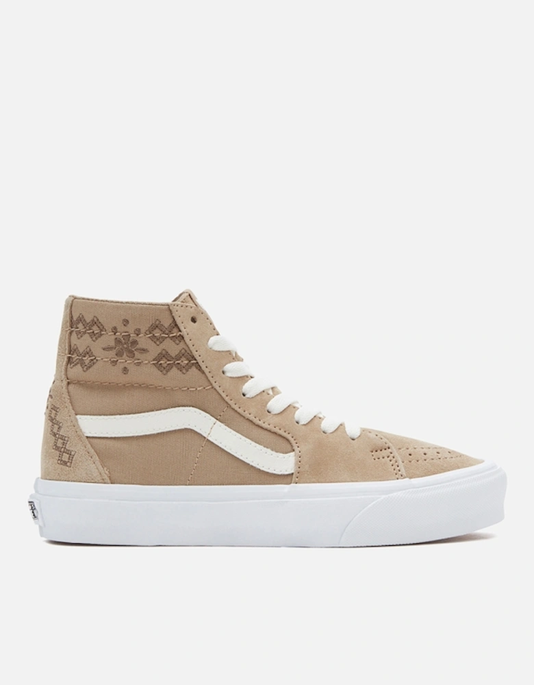 Women's SK8-Hi Tapered Canvas and Suede Trainers