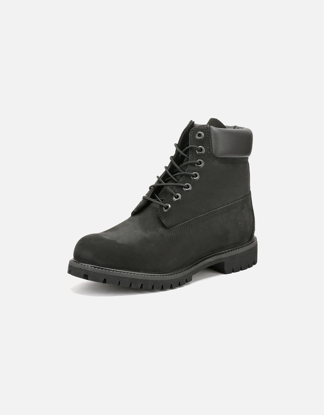 Mens Black Premium 6 Inch Nubuck Leather Boots