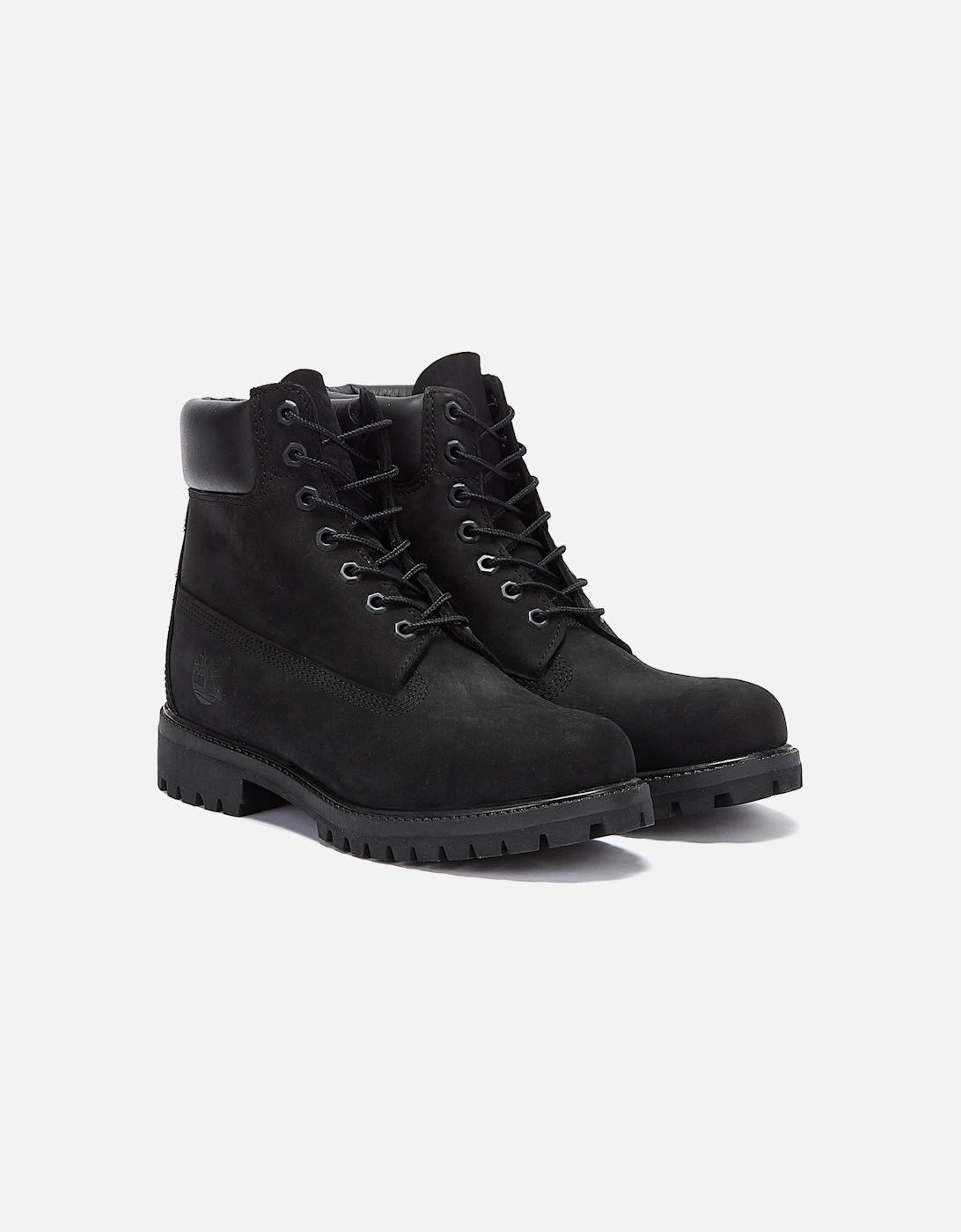 Mens Black Premium 6 Inch Nubuck Leather Boots, 9 of 8