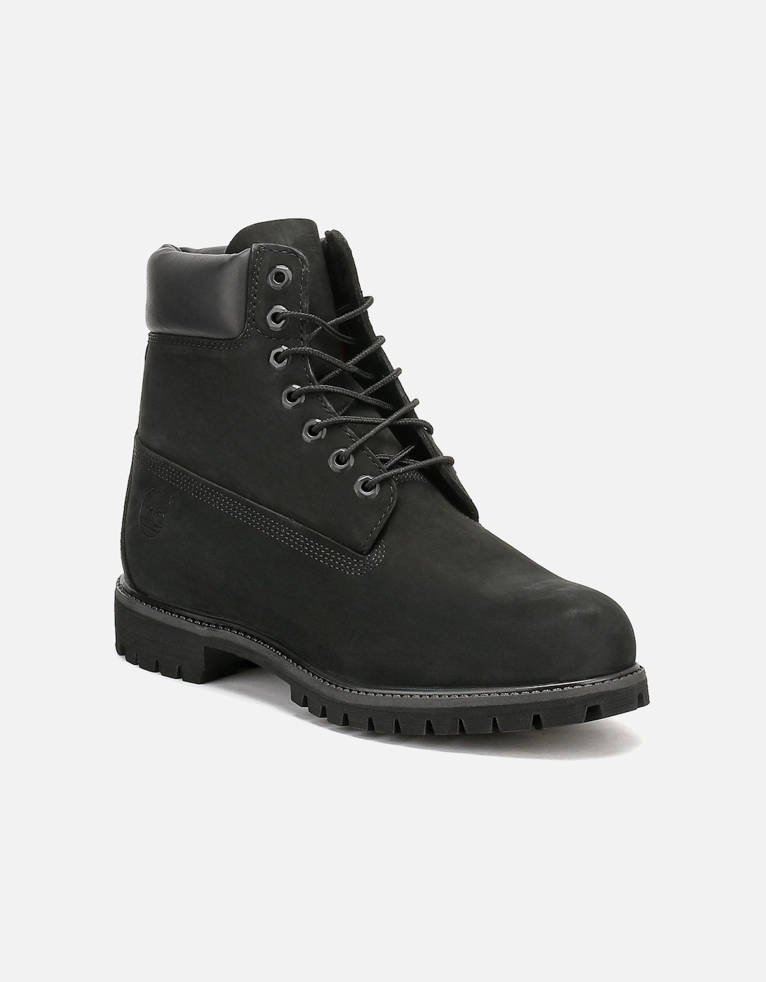 Mens Black Premium 6 Inch Nubuck Leather Boots