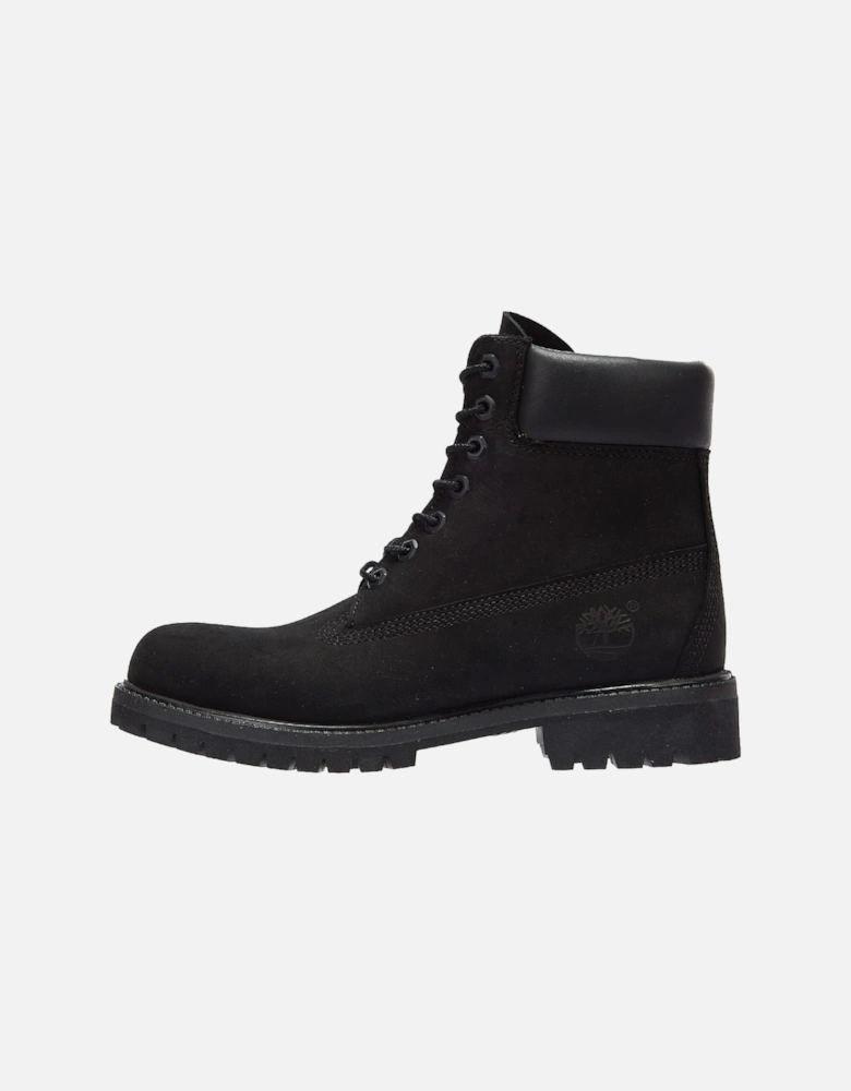 Mens Black Premium 6 Inch Nubuck Leather Boots