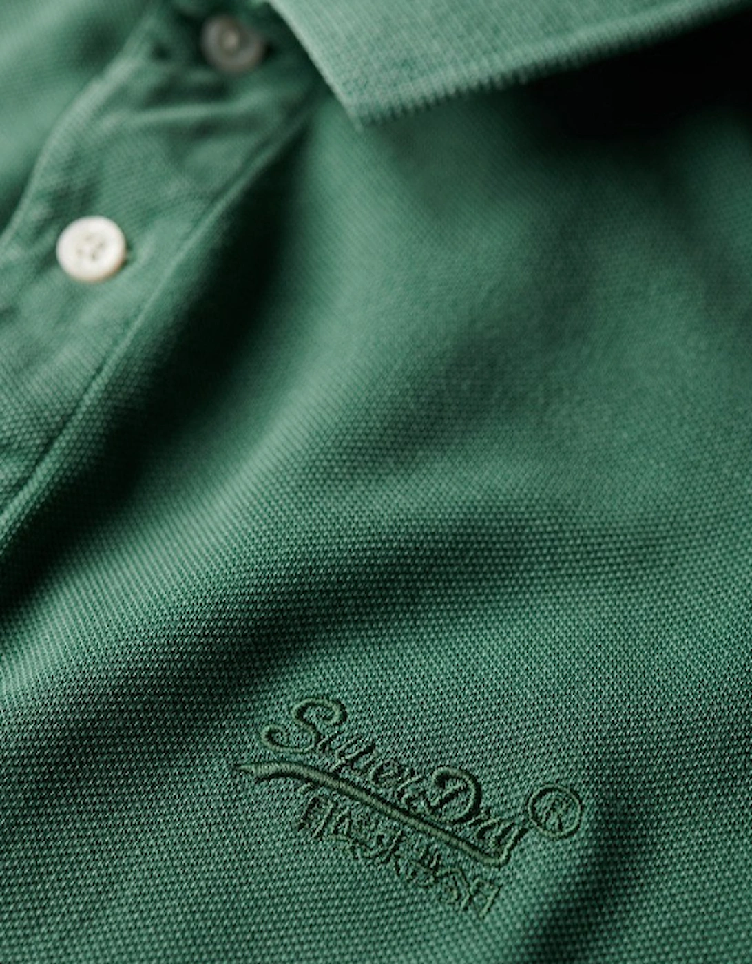 Men's Vintage Destroyed Polo Light Fern Green