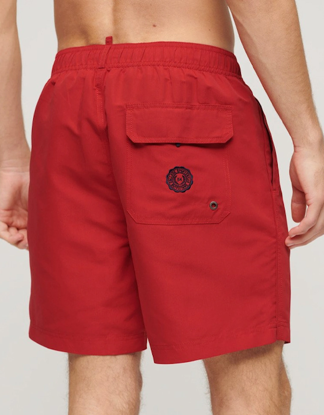Men's Recycled Polo 17" Swim Short Rouge Red