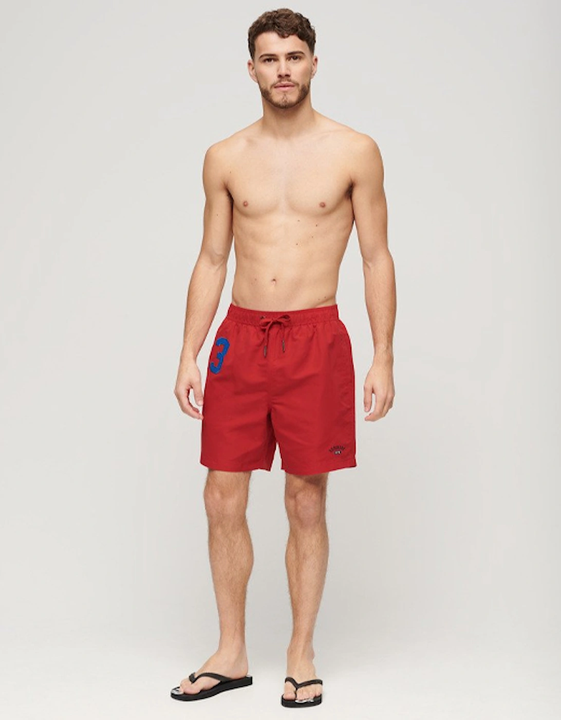 Men's Recycled Polo 17" Swim Short Rouge Red