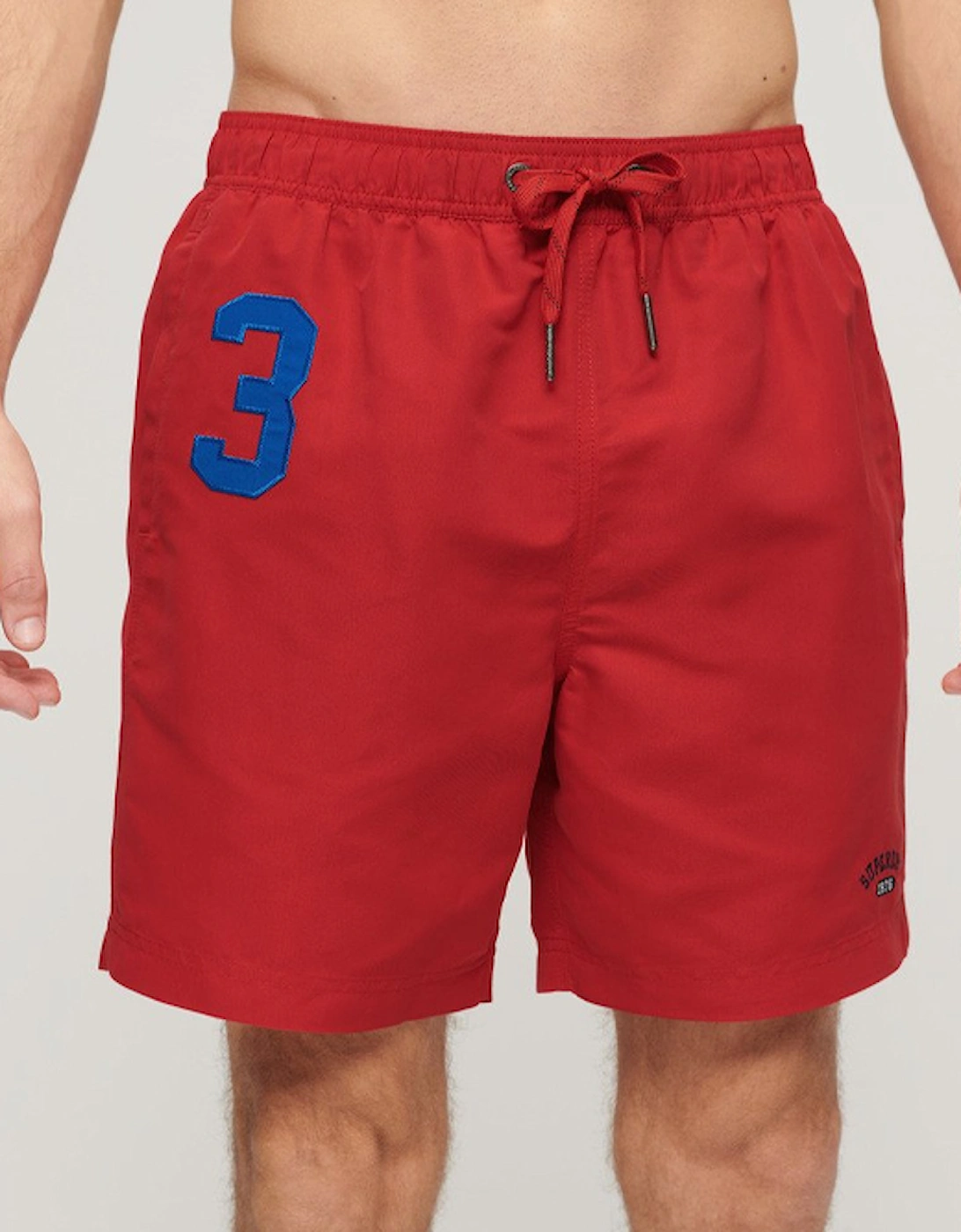 Men's Recycled Polo 17" Swim Short Rouge Red, 7 of 6