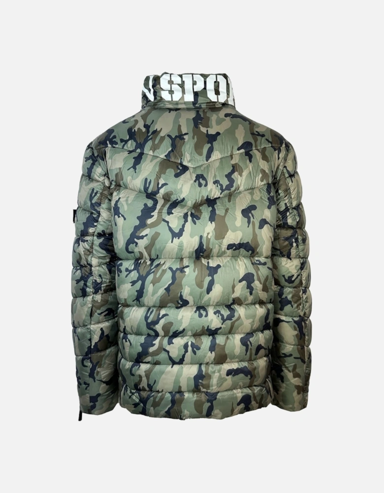 Plein Sport Padded Bold Logo Camo Jacket