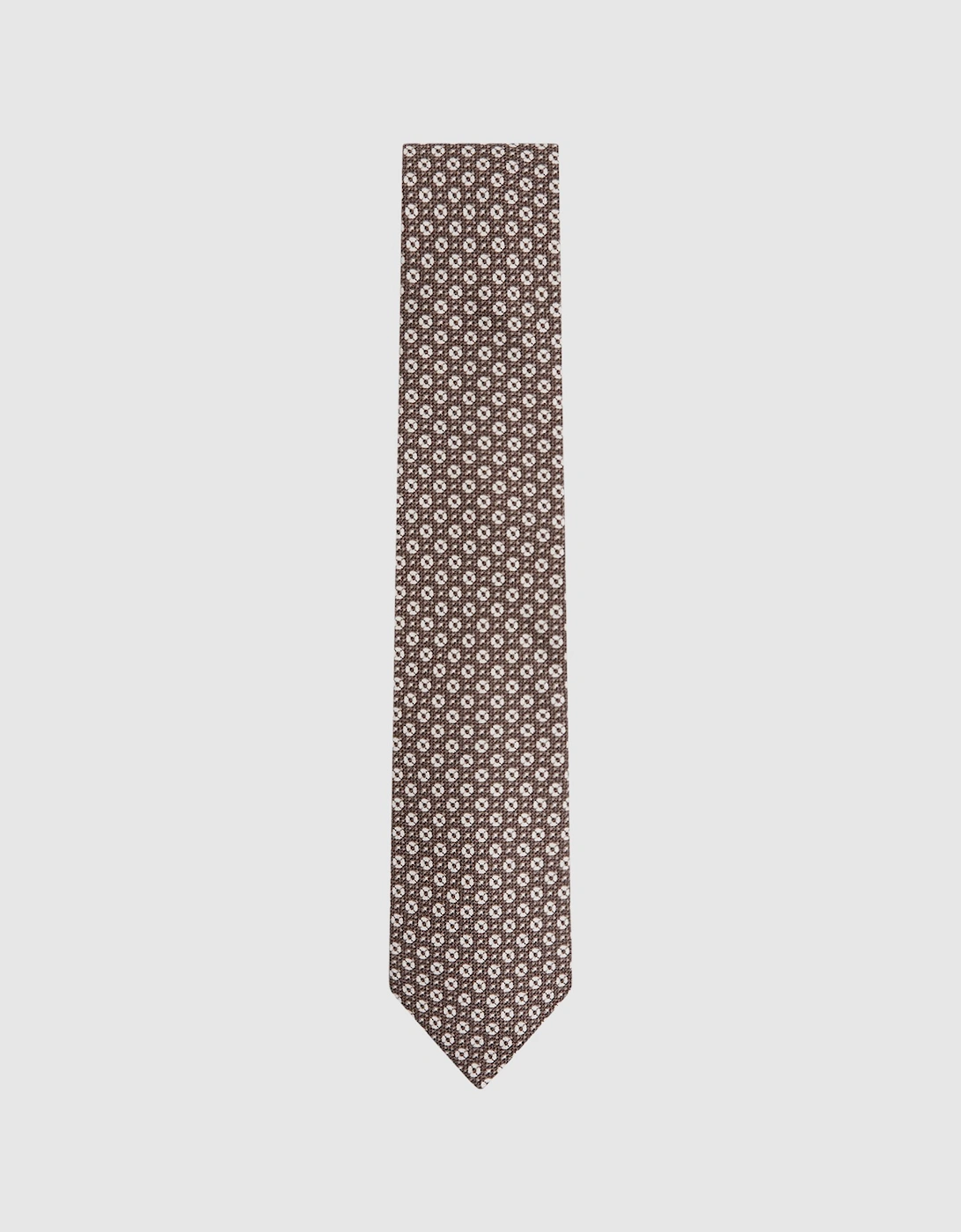 Silk Medallion Print Tie, 2 of 1