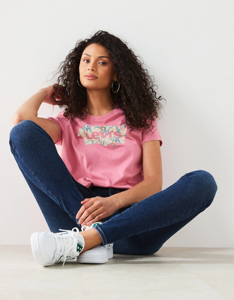 The Perfect T-shirt - Tropical Flower - Pink