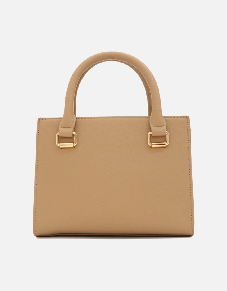 Letter Logo Beige Mini Handbag